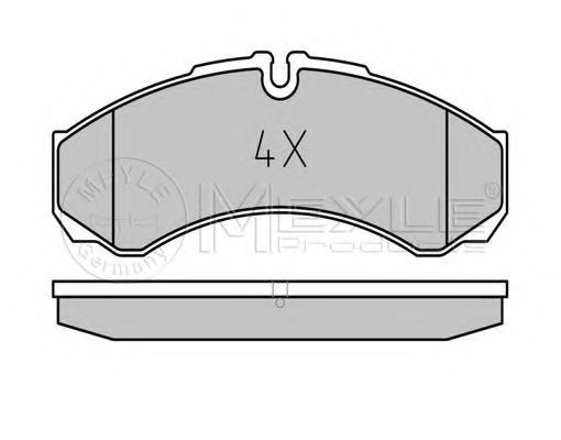 0252912120 MEYLE тормозные колодки