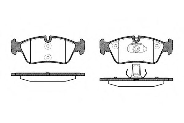 038440 REMSA Колодки тормозные BMW 3(E36)/(E46) -05 перед.