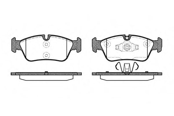 038460 REMSA Колодки тормозные BMW 1(E81)/3(E90) 05- перед.