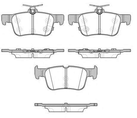 155112 REMSA Колодки тормозные FORD MONDEO/GALAXY/S-MAX 14- задн.