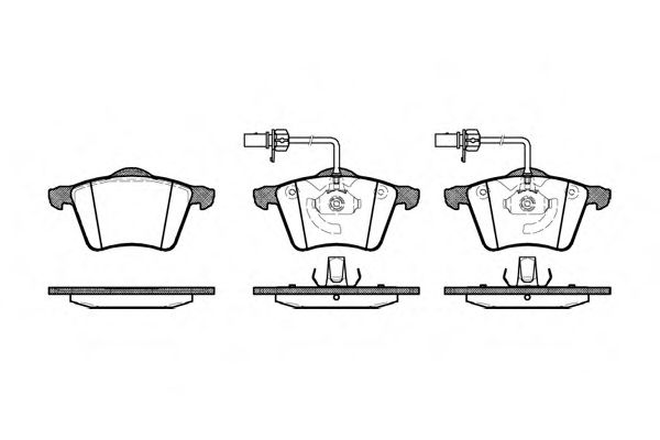072102 REMSA Колодки торм.пер.дат.