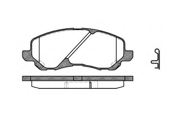 080402 REMSA Колодки тормозные MITSUBISHI ECLIPSE 98- перед.