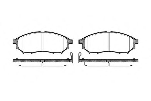 085214 REMSA Колодки тормозные NISSAN PATHFINDER/NAVARA/MURANO 03- перед.