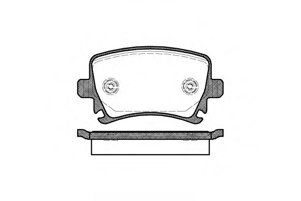 103100 REMSA колодки дисковые з. audi a3 диск 16 03>, vw touran диск 15 03>