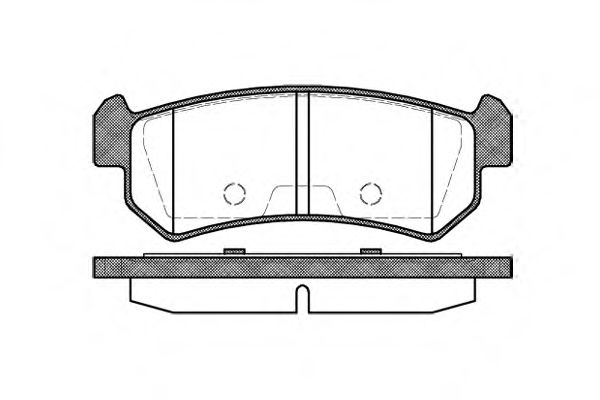 104800 REMSA колодки дисковые з. daewoo nubira 1.6i1.8i 03>