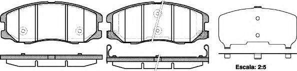 126112 REMSA колодки дисковые п. opel antara, chevrolet captiva 2.02.0cdti2.43.2 06>