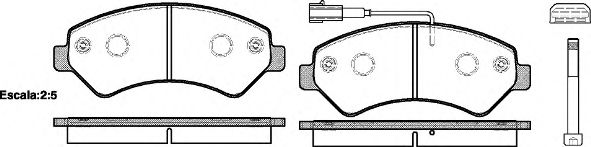 127501 REMSA Колодки тормозные PSA/FIAT JUMPER/BOXER/DUCATO 06- перед. с датчиком R16