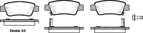 129002 REMSA Колодки тормозные HONDA CR-V 07- задн. с датчиком