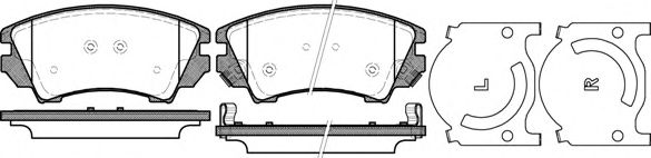137512 REMSA Колодки тормозные OPEL ASTRA J/INSIGNIA 08- перед.