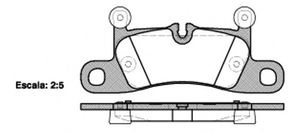 137910 REMSA Колодки тормозные PORSCHE/VW CAYENNE/TOUAREG 10- задн.