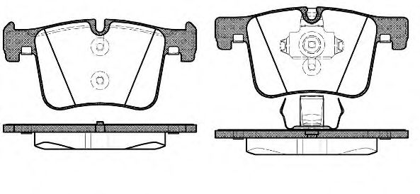 145700 REMSA Колодки тормозные BMW 1(F20)/3(F30)/X3(F25) 10- перед.