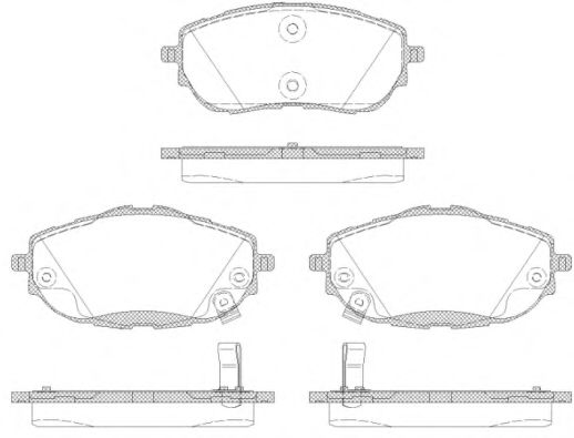 156102 REMSA Колодки тормозные TOYOTA AURIS/COROLLA 12- перед.