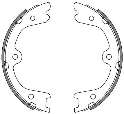 426400 REMSA 4264.00 колодки барабанные ручника nissan pathfi