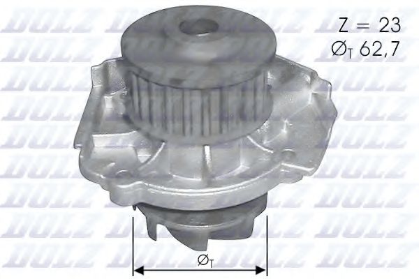 S319 DOLZ Насос водяной FIAT 500/BRAVA/DOBLO/PUNTO/STILO 97- 1.2/1.4