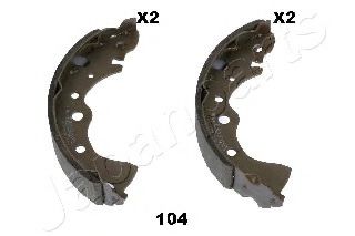 GF104AF JAPANPARTS Комплект тормозных колодок