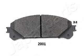 PA2001AF JAPANPARTS Колодки тормозные дисковые