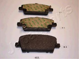 PA403AF JAPANPARTS Колодки тормозные передние