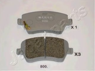 PA800AF JAPANPARTS К-т торм.колод.диск.пер.Suzuki Splash 08-/Swift lll 05-