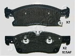 PA915AF JAPANPARTS Колодки тормозные дисковые