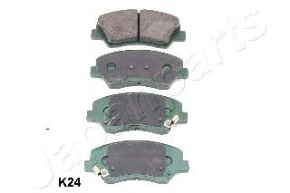 PAK24AF JAPANPARTS К-т торм.колод.диск.пер. KIA RIO 11-