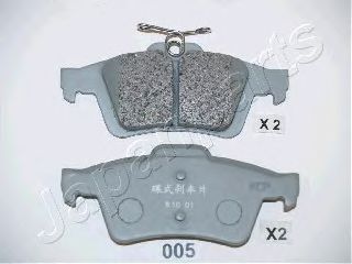 PP005AF JAPANPARTS Комплект тормозных колодок, дисковый тормоз