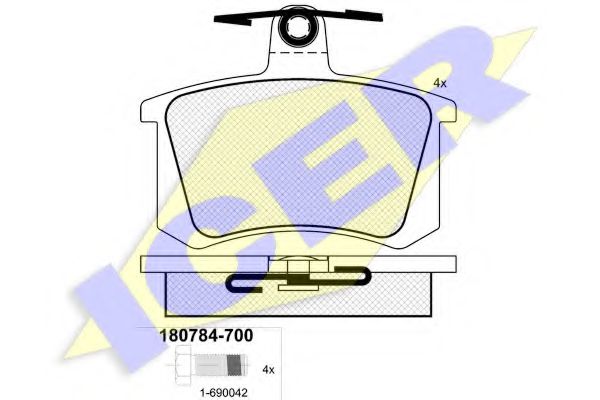 180784700 ICER торм кол gdb1163,gdb814,f16142,16144