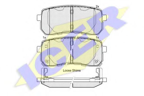181839 ICER kia carnival 2.7crdi 02- r