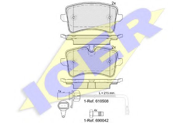 181986203 ICER 181986-203 (25214) audi a6 3.0tdi quattro 11- f