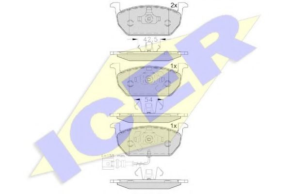 182189 ICER  seat leon, skoda octavia, vw golf 1.21.6tsitdi 12>