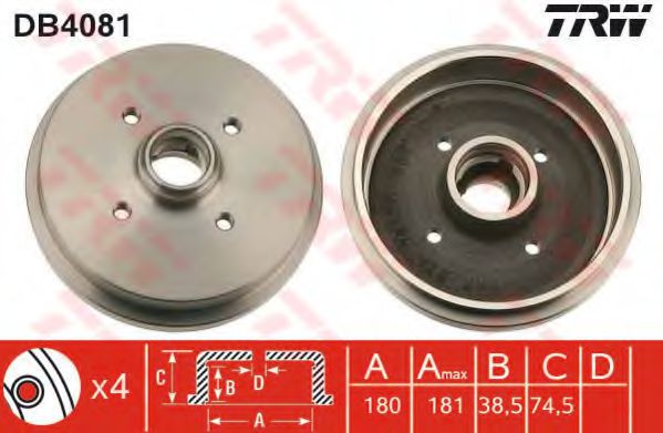 DB4081 LUCAS TRW/ZF RUSSIA DB4081_  VW GolfPassatPolo 1.0-1.6D 83>