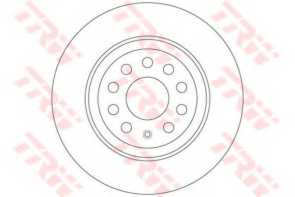 DF6504 LUCAS TRW/ZF RUSSIA Диск торм.зад.окраш. VW Golf VII 12-