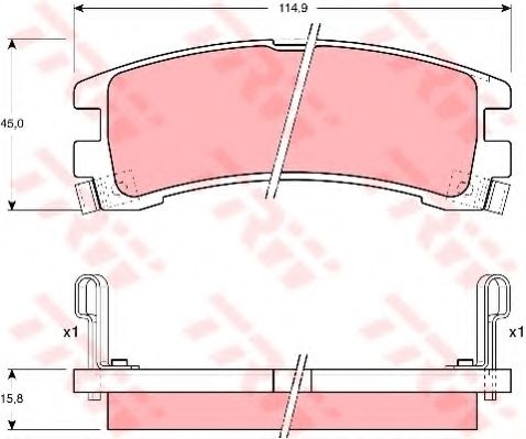 GDB1018 LUCAS TRW/ZF RUSSIA GDB1018_347 02FDB1029572234B   . Nissan Terrano 2.4i3.0i2.7TD 87-96