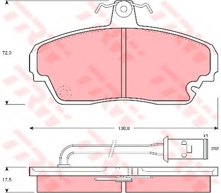 GDB851 LUCAS TRW/ZF RUSSIA Колодки тормозные HONDA LEGEND 2.52.7 86-90ROVER 800 2.52.7 86-99 передние