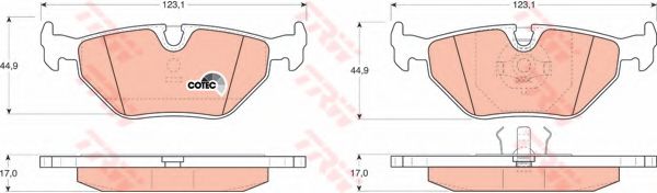 GDB917 LUCAS TRW/ZF RUSSIA Колодки тормозные дисковые