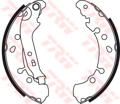 GS8778 LUCAS TRW/ZF RUSSIA колодки барабанные ручника