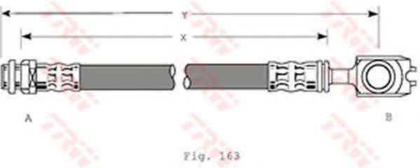 PHD349 LUCAS TRW/ZF RUSSIA Шланг тормозной