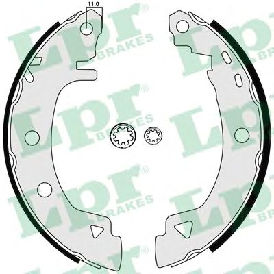 04920 LPR Колодки торм.бар.ALFA ROMEO 145146FIAT BRAVABRAVOMAREAPUNTO 88-1 (23x39)