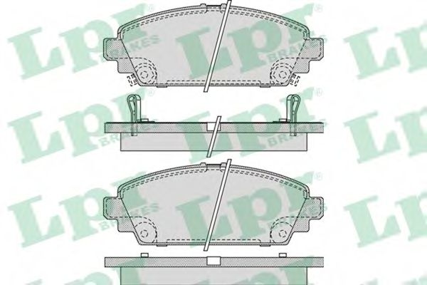 05P1069 LPR Колодки тормозные HONDA ACCORD 1.6 98-2 передние