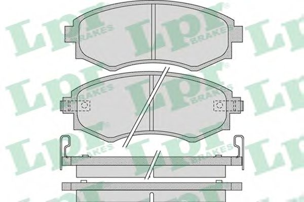 05P1097 LPR Колодки тормозные HYUNDAI ELANTRAMATRIXSONATA передние