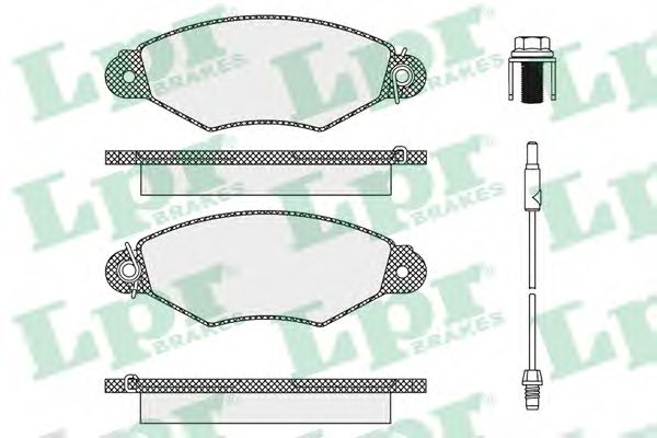 05P1106 LPR колодки торм пер