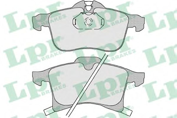 05P1197 LPR Колодки тормозные передние