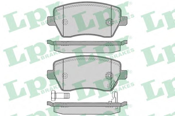 05P1229 LPR Колодки тормозные SUZUKI SWIFT 5-OPEL AGILA 7- передние