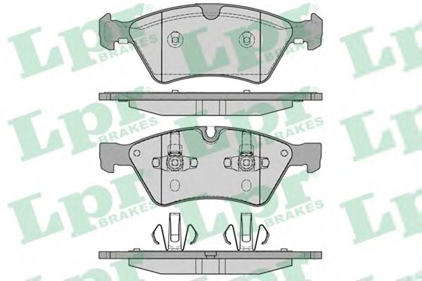 05P1253 LPR Колодки тормозные передние MERCEDES W164 (ML)/X164 (GL)/W211/W251 04> LPR