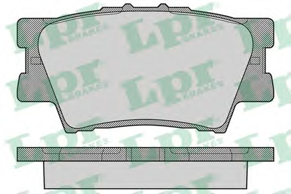 05P1281 LPR Колодки тормозные задние дисковые 96*49*15 05P1281 LPR