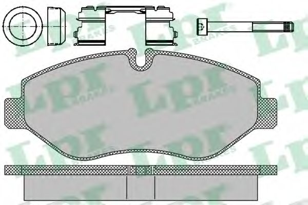 05P1297 LPR Колодки тормозные IVECO DAILYIIIII передние