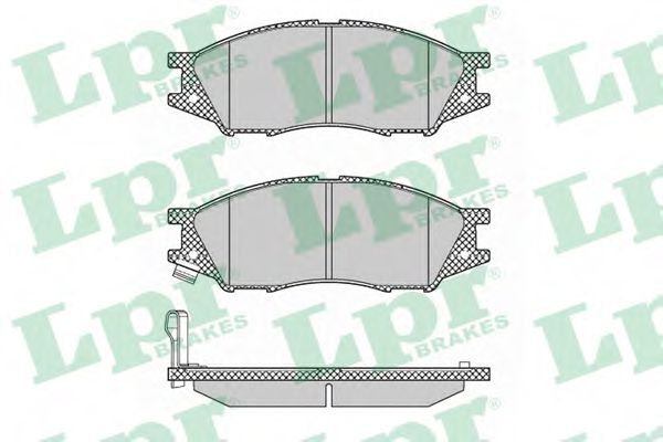 05P1346 LPR Колодки тормозные передние