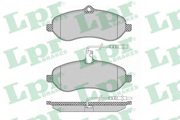 05P1348 LPR Колодки тормозные
