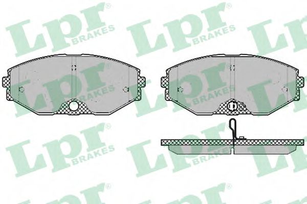 05P1357 LPR Колодки тормозные передние