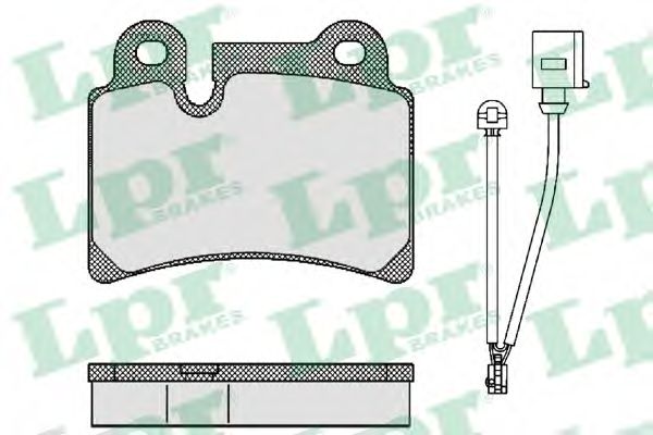 05P1380 LPR колодки тормозные зад. vag touareg 3,03,2l 04