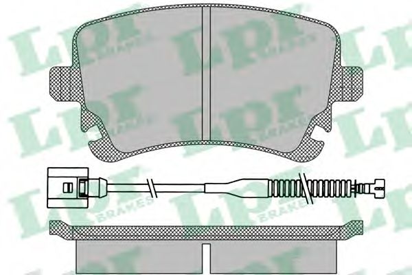05P1398A LPR колодки тормозные дисковые audi: a4 avant (8ed, b7